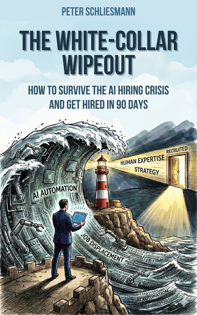 The White-Collar Wipeout: How to Survive the AI Hiring Crisis and Get Hired in 90 Days by Peter Schliesmann